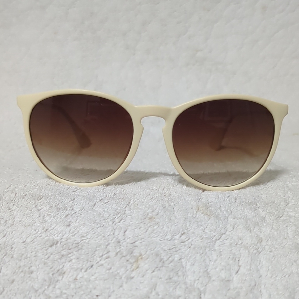 Cream Round Sunglasses